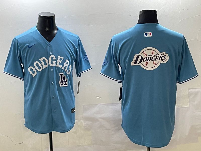 Men Los Angeles Dodgers Blank Light Blue Throwback Game 2025 Nike MLB Jersey style 40->los angeles dodgers->MLB Jersey